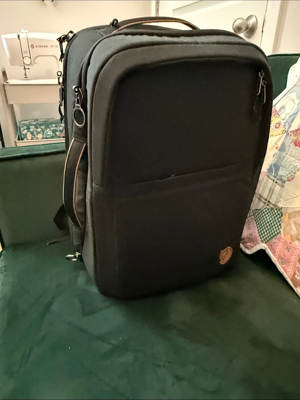 Fjallraven Black Travel Backpack